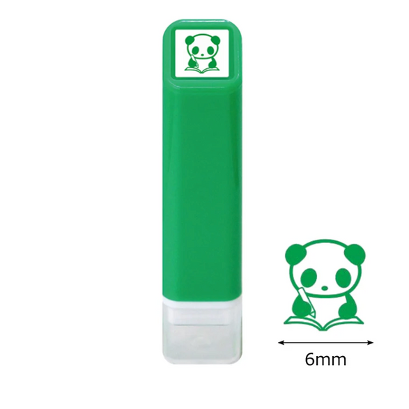 Mini Self-Inking Stamp: Studying Panda