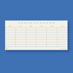 Mini Weekly Planner Notepad: Blue