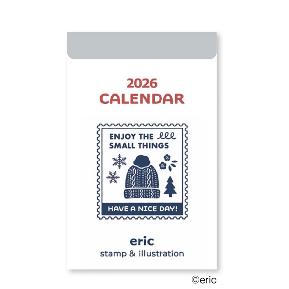 2026 Mini Calendar: Blue + White Enjoy the Small Things