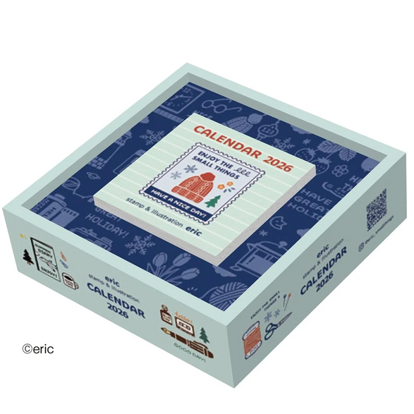 2026 Mini Calendar: Blue Enjoy the Small Things