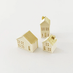 Mini Christmas Village Houses - Set of 3