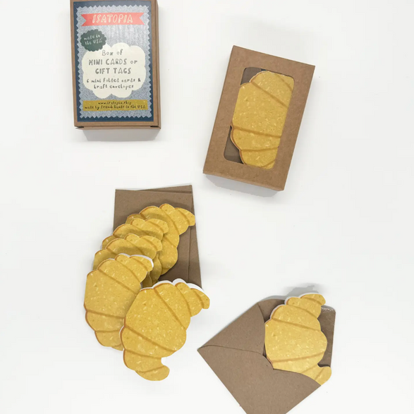 Mini Croissant Cards - Set of 6