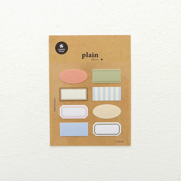 Minimal Pastel Colorful Stickers - 2 Sheets