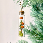 Mini Orange Glass Terrarium Ornament