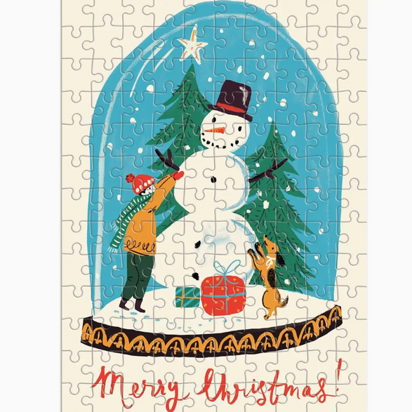 Mini Snow Globe Puzzle (130 Pieces)