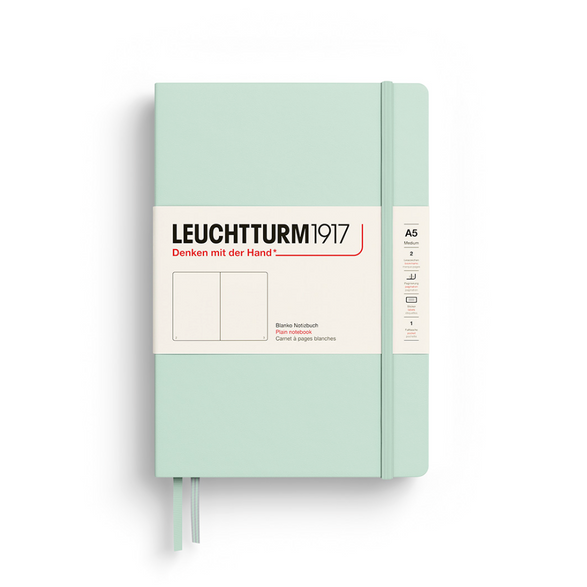 Leuchtturm Blank Notebook: Mint Green (A5)