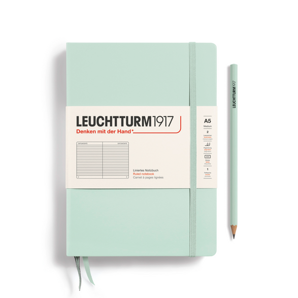 Leuchtturm Lined Notebook: Mint Green (A5)