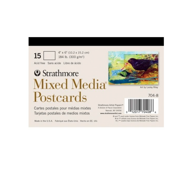 Mixed Media Postcards: 4x6 - 15 Sheets