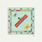 5x5 Art Print: Mini Monopoly