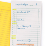 White Monthly Sticky Memo Pad