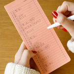Pink Monthly Sticky Memo Pad