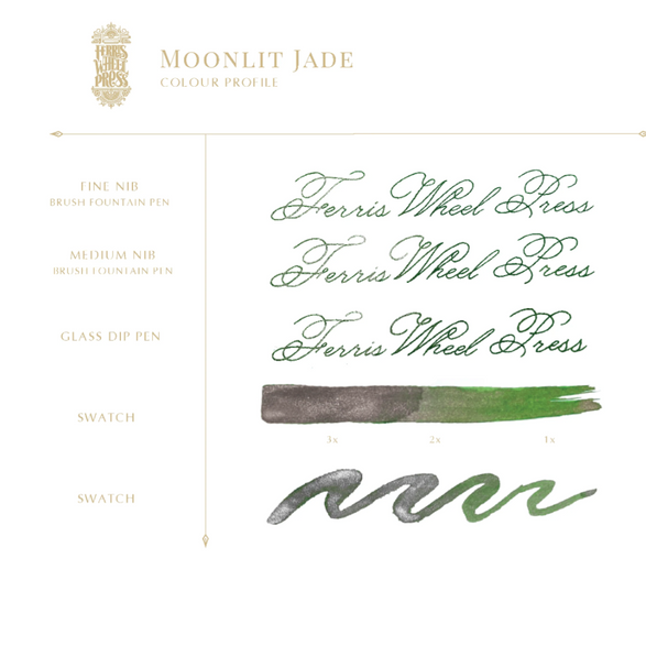 Fountain Pen Ink (38ml) -  Moonlit Jade