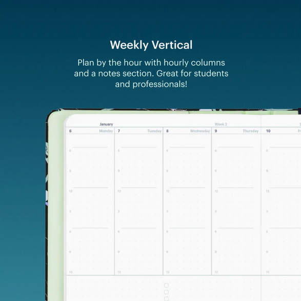 2026 Weekly Vertical Layout Planner: Bakery