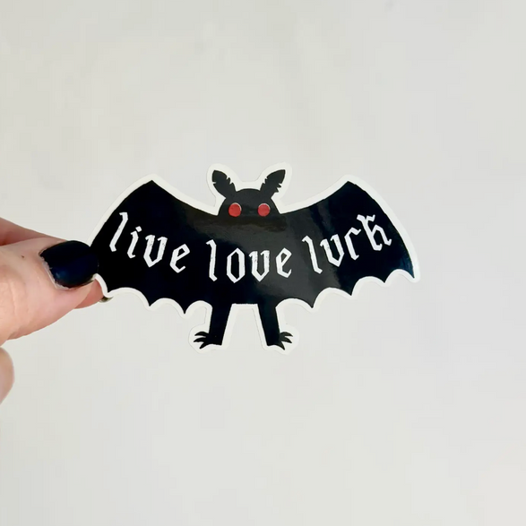 Live Love Lurk Mothman Sticker