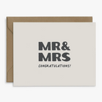 Mr & Mrs Congratulations