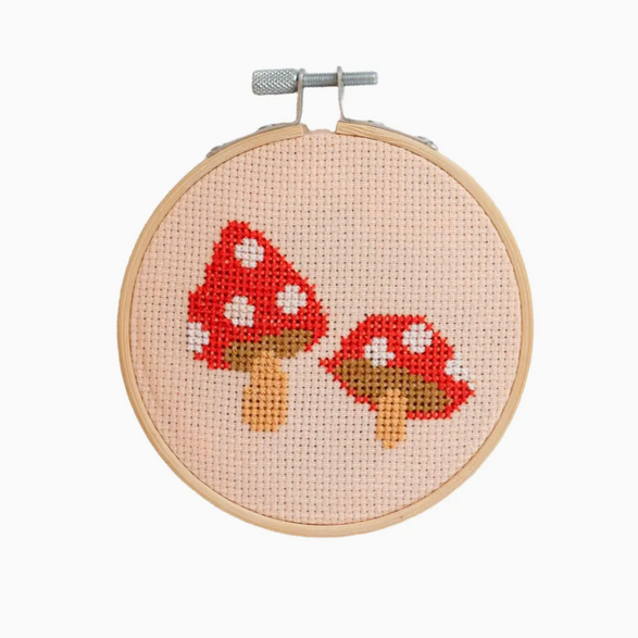 Cross Stitch Kit: Mushroom