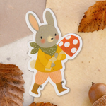 Mushroom Bunny Sticker