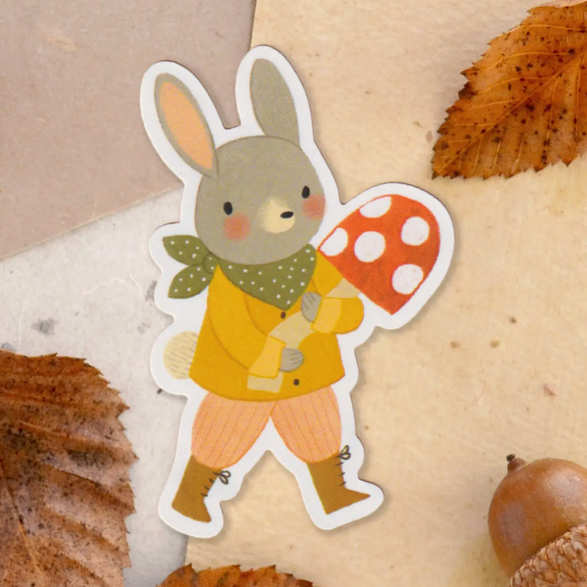 Mushroom Bunny Sticker