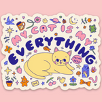My Cat is My Everything Sticker