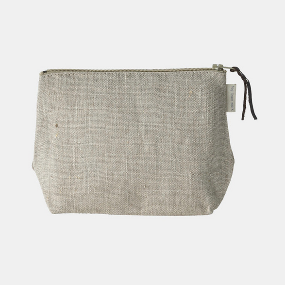 Linen zipper pouch hotsell
