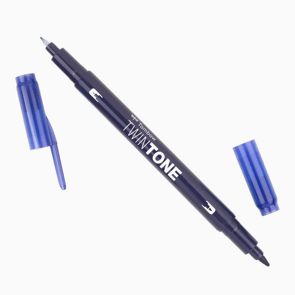 Twin Tone Dual Tip Marker Pen - 28 color options