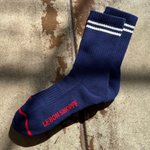 Navy Boyfriend Socks