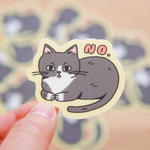 No Cat Sticker
