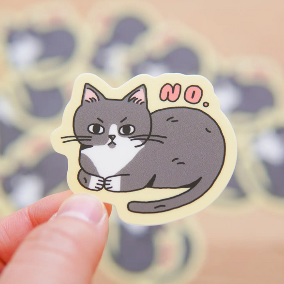 No Cat Sticker