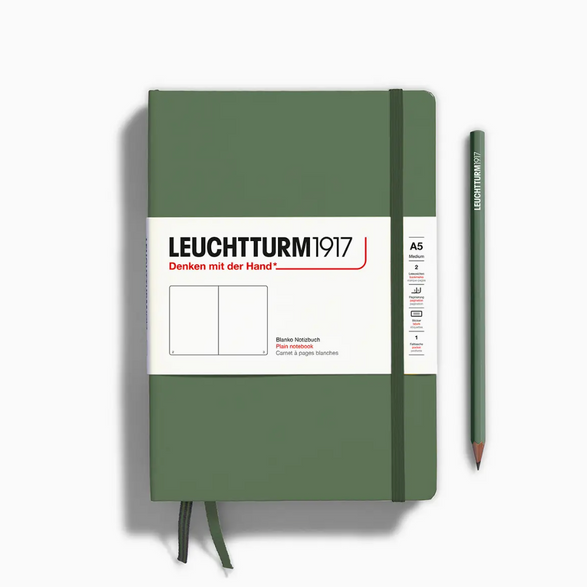 Leuchtturm Blank Notebook: Olive (A5)