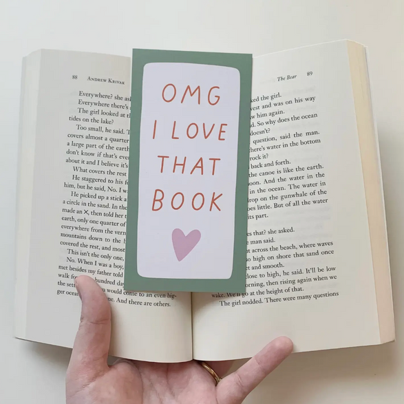 OMG I Love Reading Bookmark