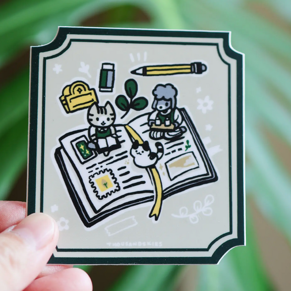 Open Book Sticker