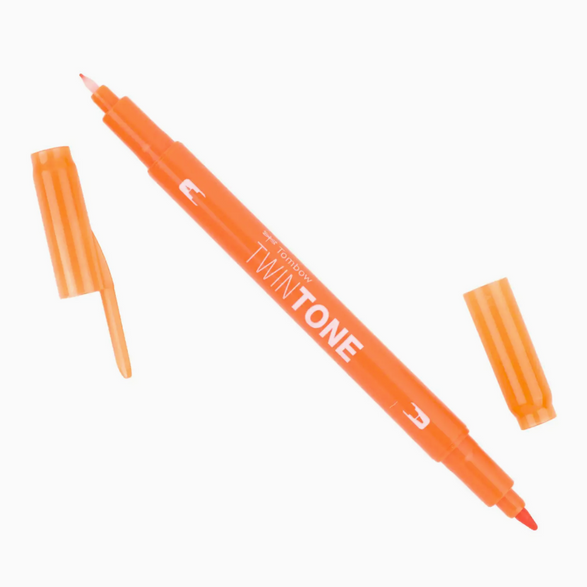 Twin Tone Dual Tip Marker Pen - 28 color options