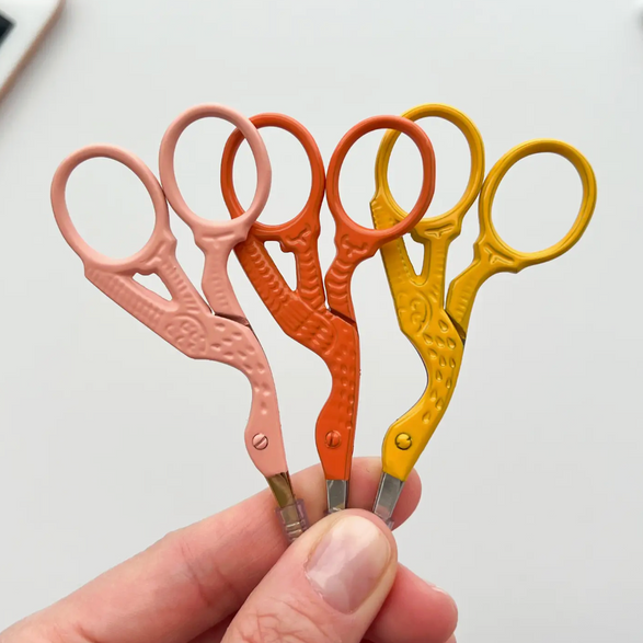 Orange Stork Scissors