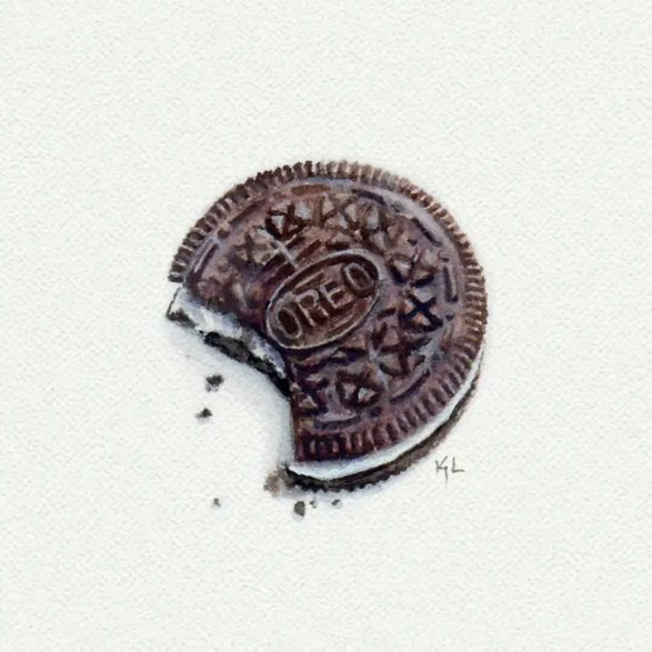 5x5 Art Print: Mini Oreo