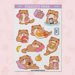 Otters Sticker Sheet