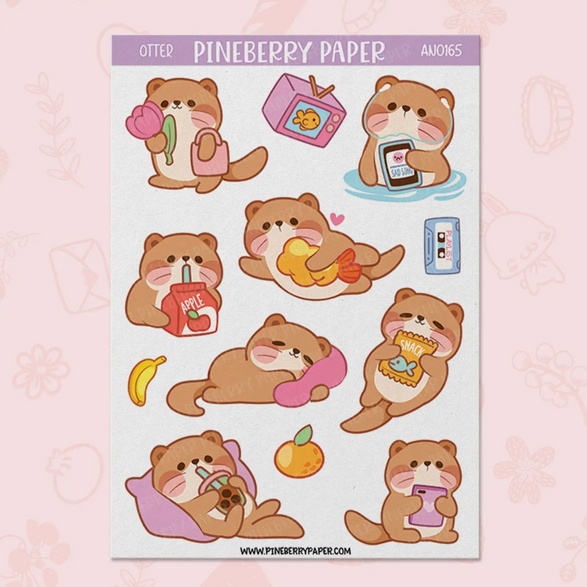 Otters Sticker Sheet