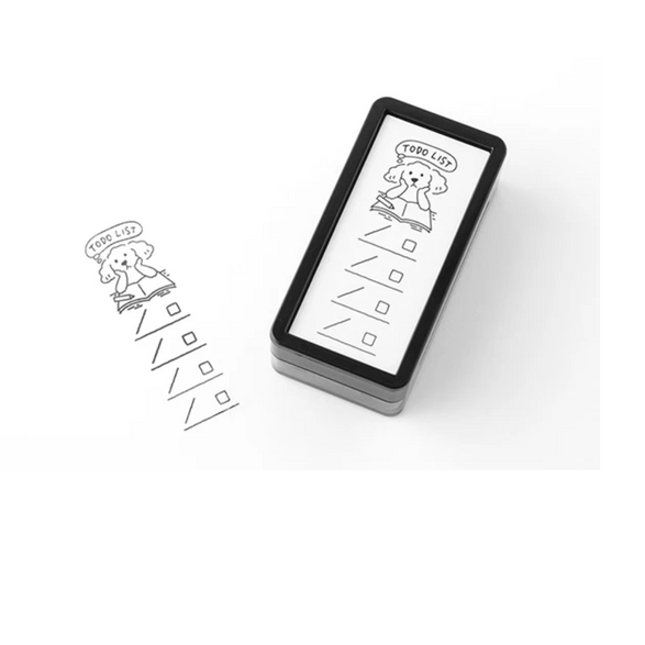 Paintable Stamp - Pre-Inked Dog To Do List