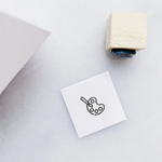 Mini Painting Rubber Stamp