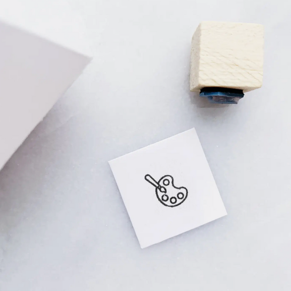 Mini Painting Rubber Stamp