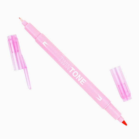 Twin Tone Dual Tip Marker Pen - 28 color options