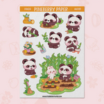 Panda Garden Sticker Sheet