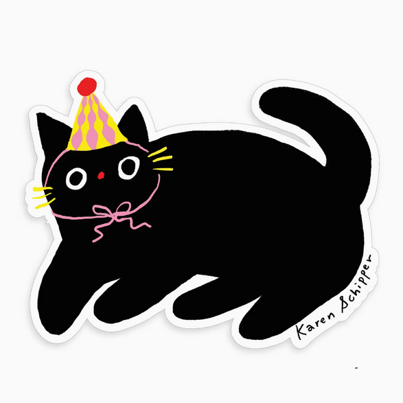 Party Cat Sticker