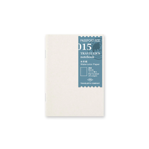 Traveler's Passport Notebook 015 - Watercolor Paper Refill