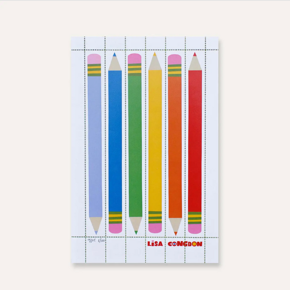 Decorative Art Stamp Sheet - Pencils