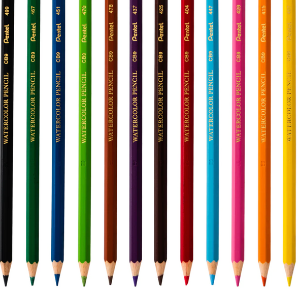 Pentel Color Pencils - Set of 12