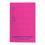 Undated Monthly Planner: Pink
