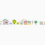 Wide Petit Deco Tape - Townscape