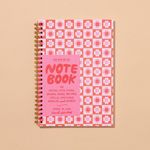 Lined Notebook: Pink Flowers