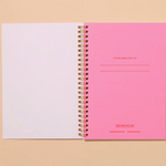 Lined Notebook: Pink Flowers