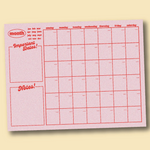 Pink Monthly Notepad